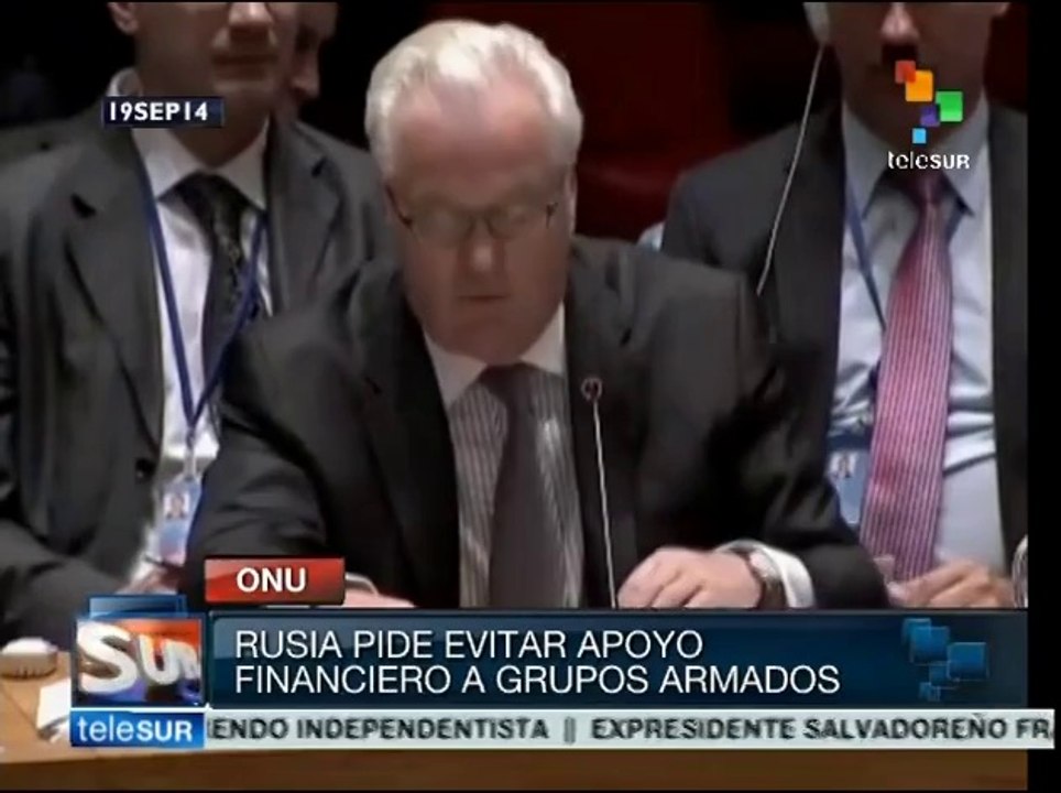 Rusia pide ante la ONU evitar apoyo financiero a grupos armados