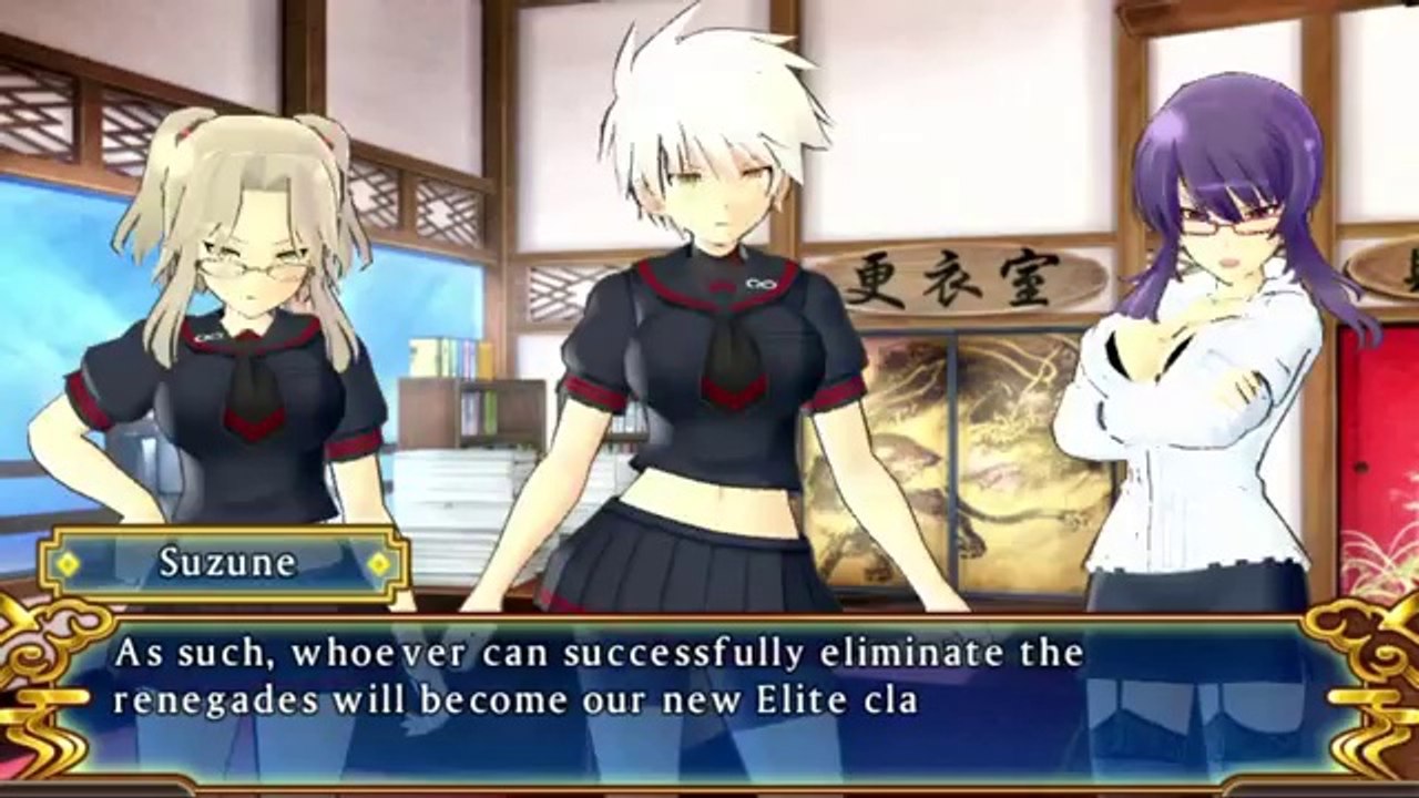 Senran Kagura  Shinovi Versus - Release Date Announcement Trailer