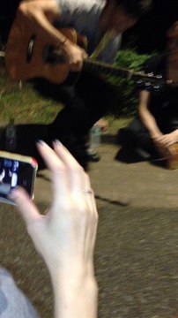 Royal Pirates - Seoul hillbilly & Betting Everything - busking at Yoyogi Park on Aug. 19 2014