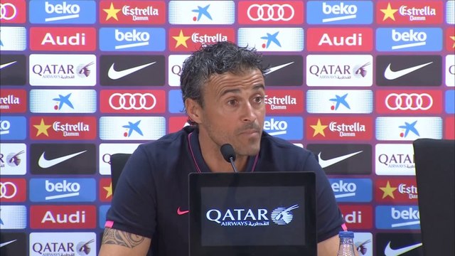 Luis Enrique: Suárez esta al 100 por 100