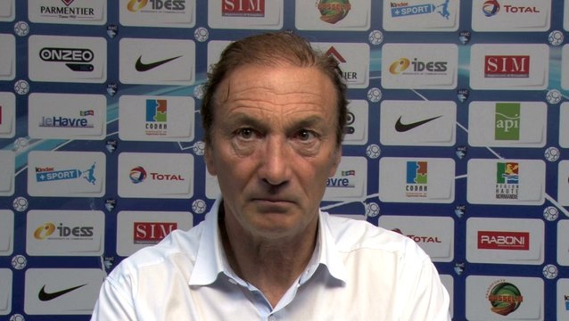 Après HAC - Troyes (3-2), réaction d'Erick Mombaerts