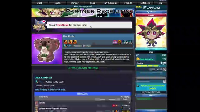 Tutorial For How To Recruit The Des Koala Partner For Free In Yu-Gi-Oh! Duel Arena