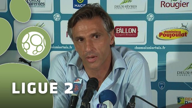 Conférence de presse Chamois Niortais - Valenciennes FC (3-0) : Régis BROUARD (NIORT) - Bernard CASONI (VAFC) - 2014/2015
