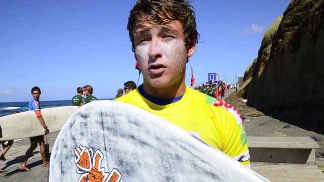 INTERVIEW BEN CARPENTIER - CHAMPION D'EUROPE LONGBOARD - EUROSURF JUNIOR - 20 SEPTEMBRE 2014 - SAO MIGUEL, AÇORES