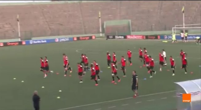 الحصة التدريبية للنادي الصفاقسي في كينشاسا قبل ملحمة فيتا كلوب