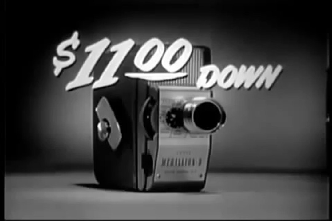 1957 HARRIET NELSON KODAK MOVIE CAMERA COMMERCIAL ~ WITHOUT A LOGO PASTED ON THE VIDEO