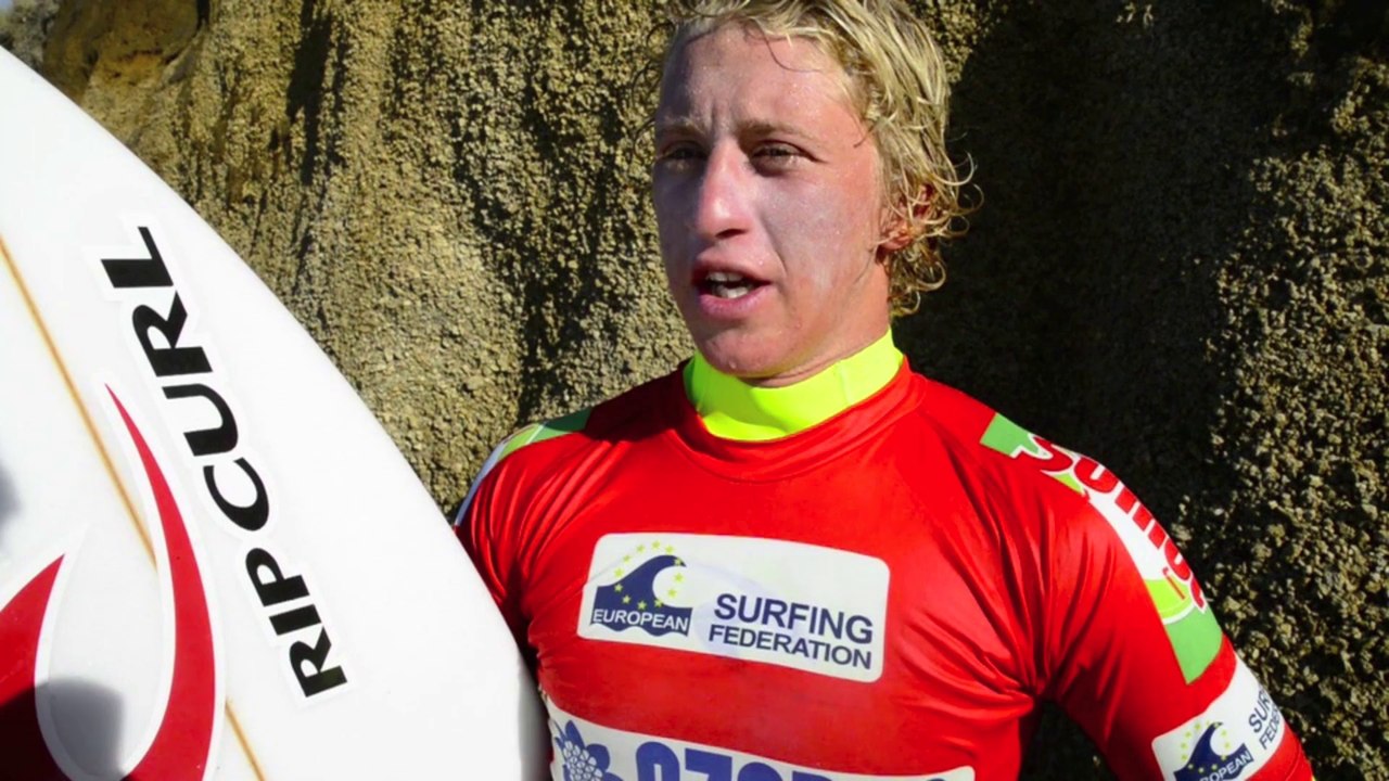 INTERVIEW TIM BISSO - CHAMPION D'EUROPE SURF JUNIOR - EUROSURF JUNIOR - 20 SEPTEMBRE 2014 - SAO MIGUEL, AÇORES