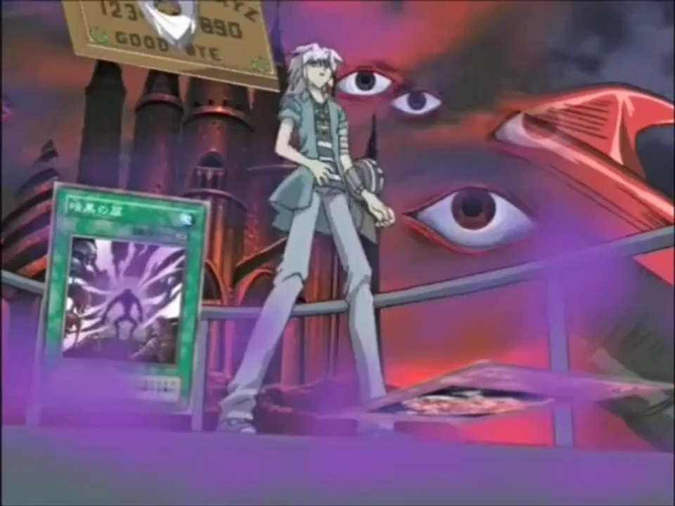 Bakura falling inside the black
