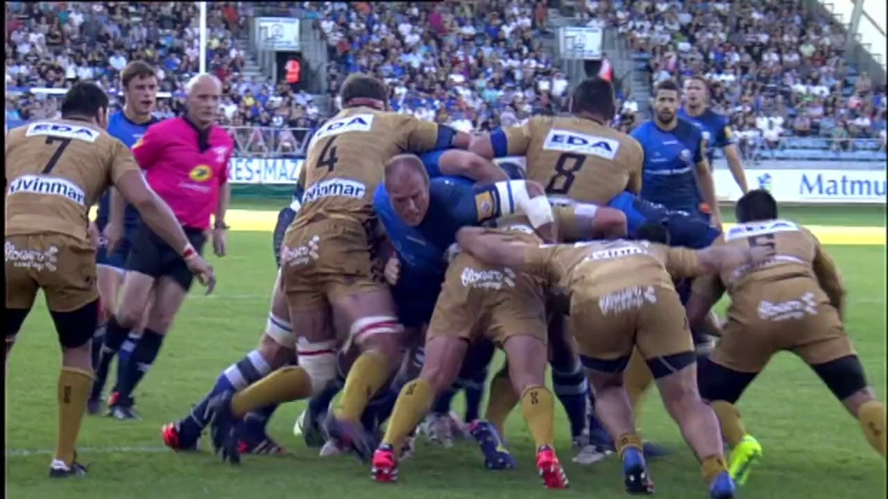 Castres-Oyonnax: Essai Brice Mach (CAS) - J6 - Saison 2014/2015