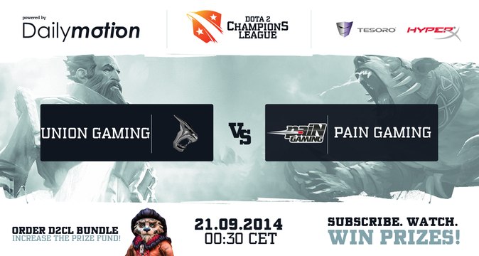 Union Gaming vs Pain Gaming Game 1 - Dota 2 Champions League @DotaCapitalist & @NahazDota