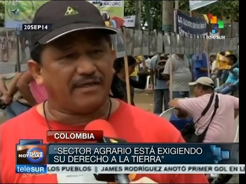 Campesinos exigen a Santos que cumpla compromisos del año 2013