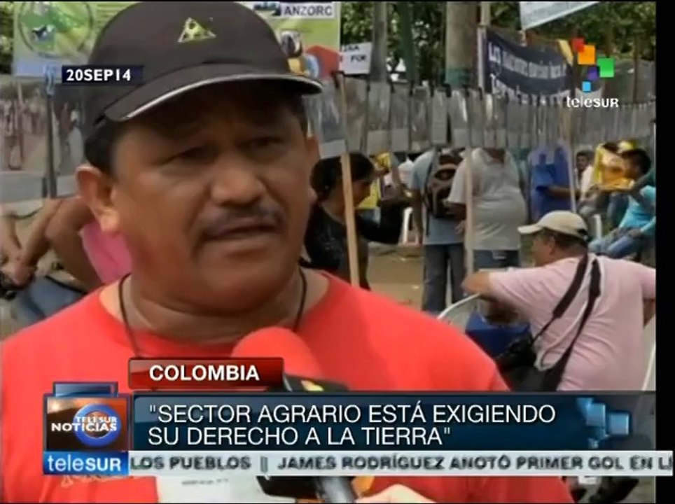 Campesinos exigen a Santos que cumpla compromisos del año 2013