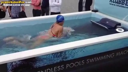 Koşu Bandı Misali Yüzme Makinesi