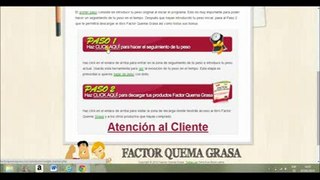 Bajar de peso rapido con factor quema grasa completo