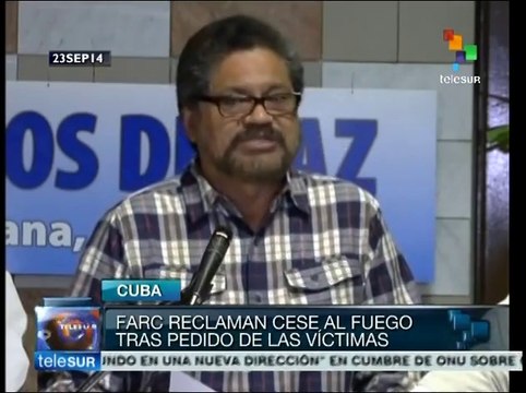 FARC insiste en cese al fuego bilateral pedido por las víctimas