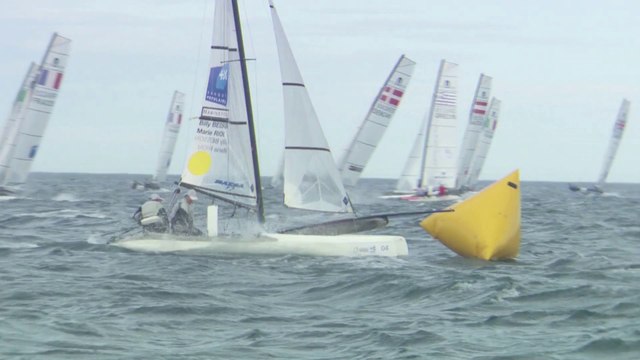 Victoire Besson Riou Nacra 17 ISAF Worlds Santander