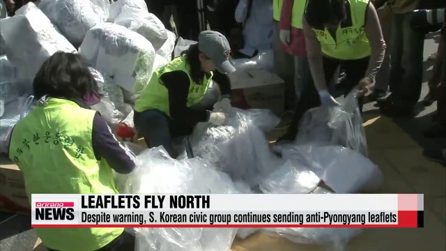 Activists continue sending anti-Pyongyang leaflets to N. Korea despite warning