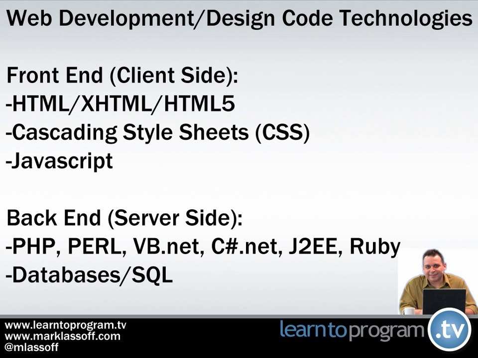 Web Development Technologies - HTML and CSS for Beginners (with HTML5) - LearnToProgram, Inc.
