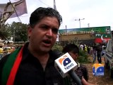 PTI Supporters reaches KHI Rally-21 Sep 2014