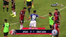 Los goles del: Atlas vs Cruz Azul (2 - 1)