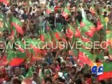 Aerial Footage of PTI rally (Karachi) - Geo Reports-21 Sep 2014