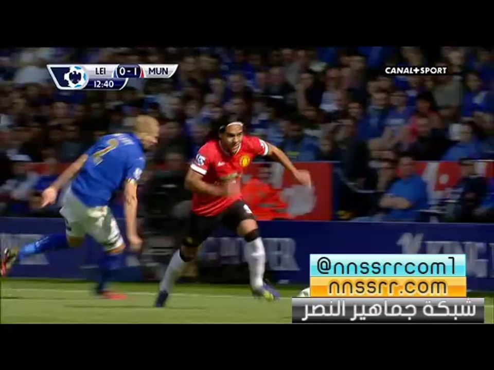 هدف #مانشيستر_يونايتد الاول ضد #ليستر_سيتي 1-0 | #فان_بيرسي