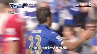 Leicester 1 - 2 Manchester United #Leonardo Ulloa