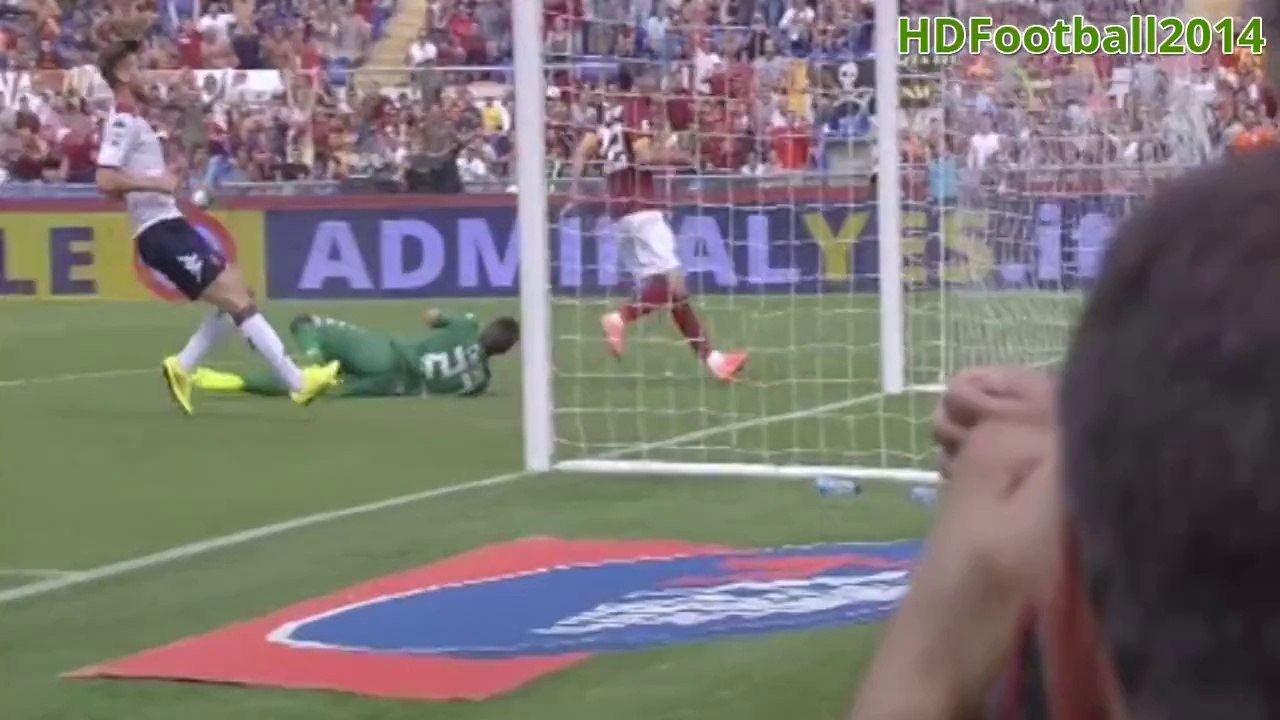 DESTTRO   Goal - AS Roma vs Cagliari 1-0 ( Serie A ) 21-09-2014 HD