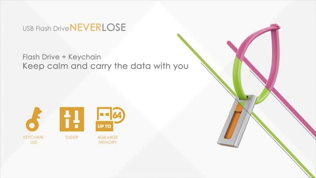 NEVERLOSE, usb flash drive by aiia - promotional products