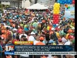 Miles de venezolanos marchan en favor de la paz