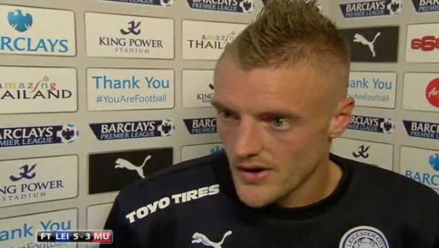 Leicester 5-3 Manchester United - Jamie Vardy stars in Leicester win - Post Match Interview