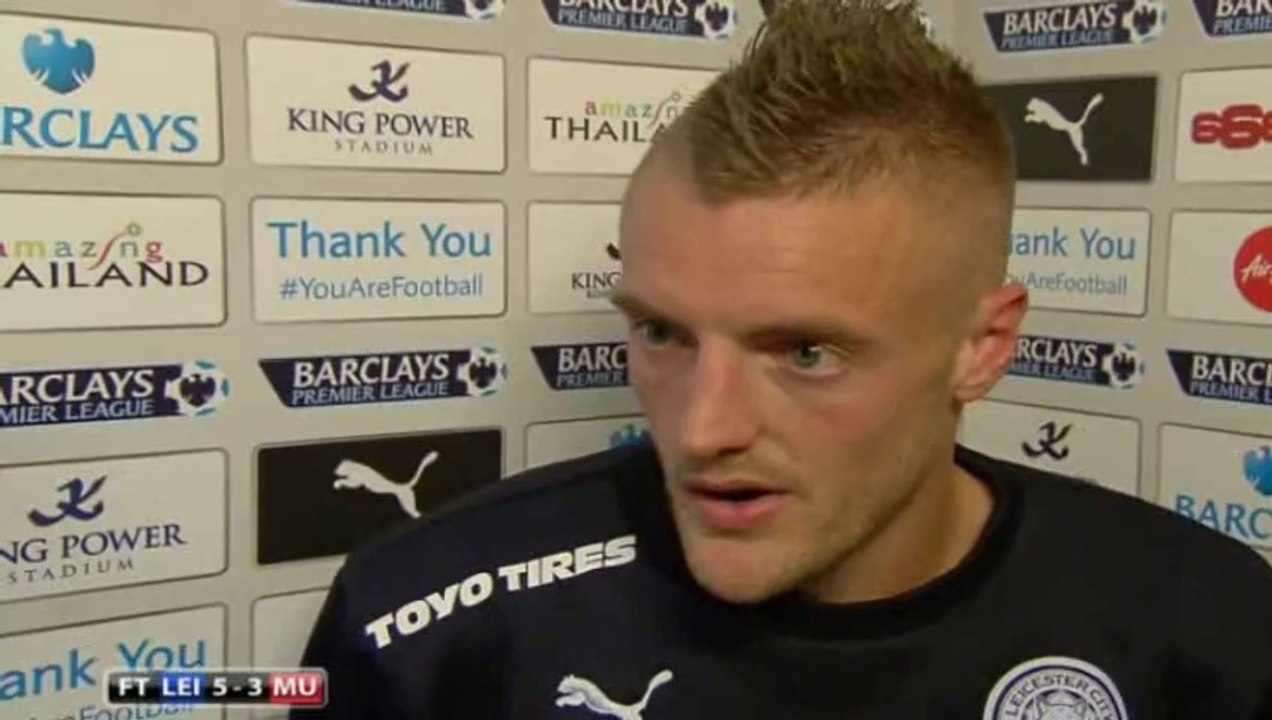Leicester 5-3 Manchester United - Jamie Vardy stars in Leicester win - Post Match Interview