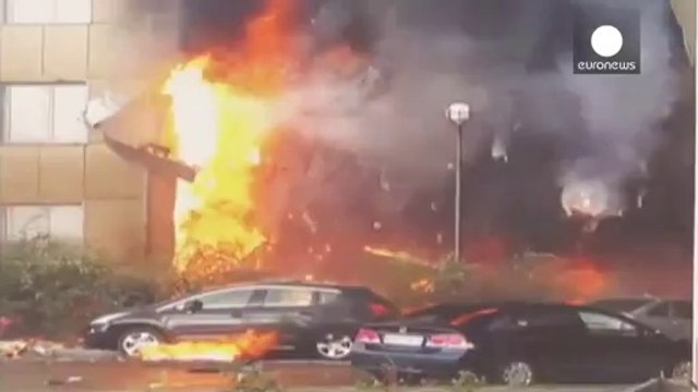 Sibirien: Hochhaus in Flammen