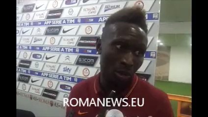 Yanga Mbiwa in mixed zone dopo Roma-Cagliari