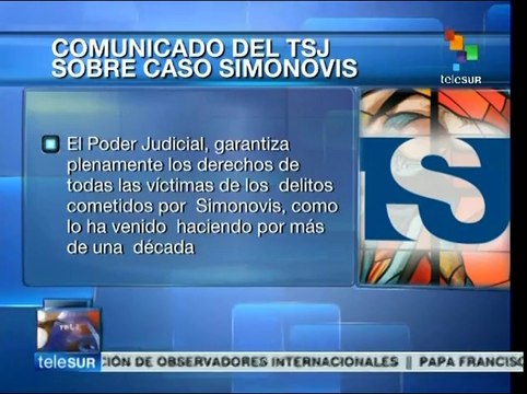 Venezuela: por problemas de salud Simonovis será atendido en su casa
