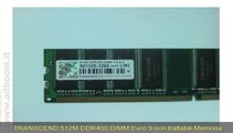 BERGAMO, DALMINE   MEMORIA RAM TRANSCEND 512M DDR400 DIMM 2.5-3-3 EURO 9