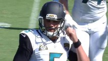 Bortles intercepted by Vontae Davis