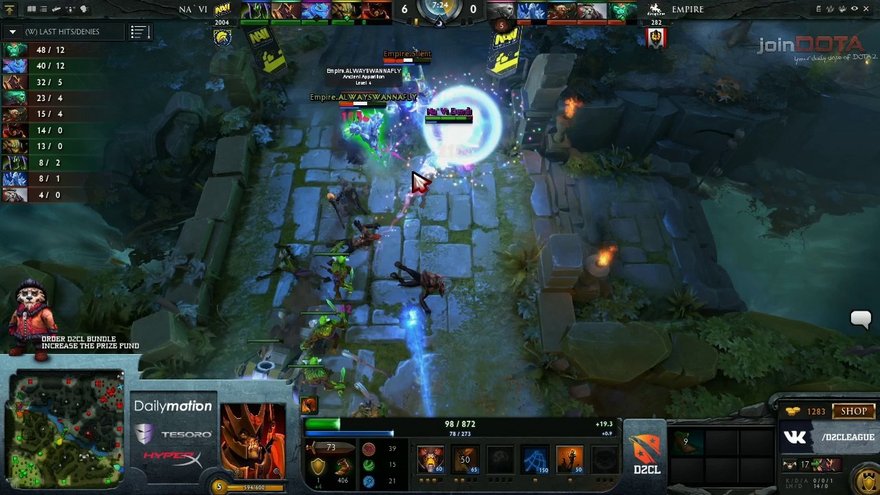 Na'Vi vs Team Empire Game 2 - Dota 2 Champions League @TobiWanDOTA