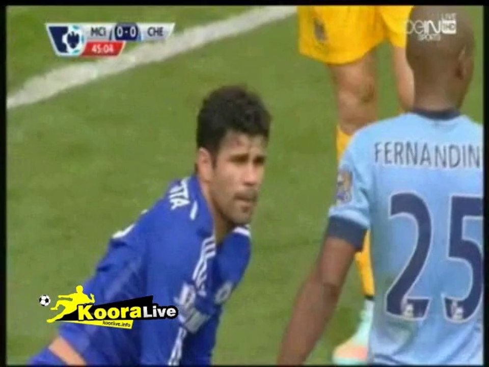 ملخص الشوط الاول ... مانشستر سيتي 1 - 1 تشيلسي