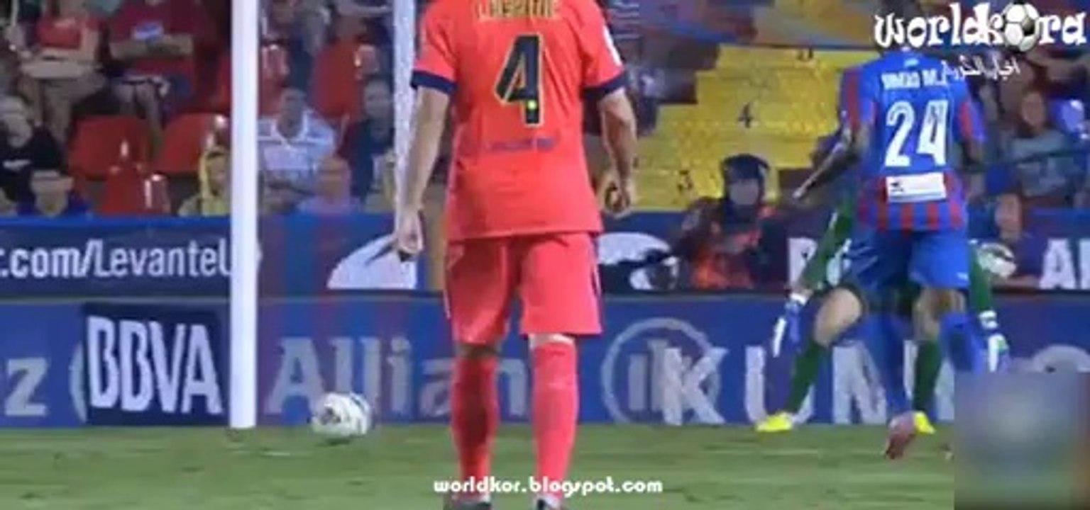 اهداف مباراة برشلونه و ليفانتي 5-0 21/9/2014