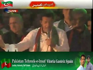 Imran Khan Speech In Karachi Jalsa – 21st September 2014