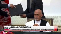 Ashraf Ghani named Afghanistan's president-elect under unity gov't