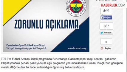 Aziz Yıldırım: Erman Toroğlu'nun Görüşlerini Merak Etmiyorum