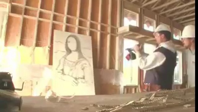 Çivi Tabancasıyla Resim Yapan Adam %100 Gerçek