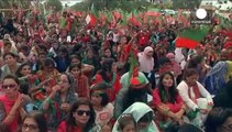 تظاهرات مخالفان دولت پاکستان در کراچی