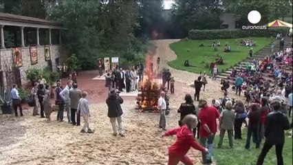 День носорогов отметили сожжением рогов