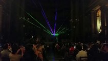 The laser harp performed live in concert at the Church of the Madeleine in Paris.