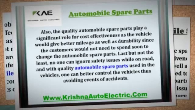 Buying Superior Quality Automobile Spare Parts for Better Transportation