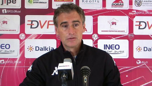 Conférence de presse d'Olivier Dall'Oglio avant DFCO-US Créteil Lusitanos