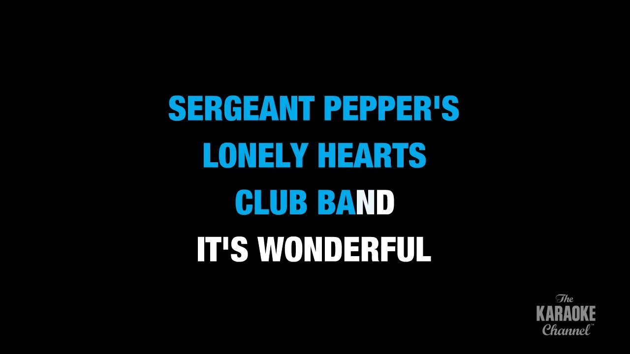 Sgt. Pepper's Lonely Heart Club Band (Live Version) in the Style of _U2 & Paul McCartney_
